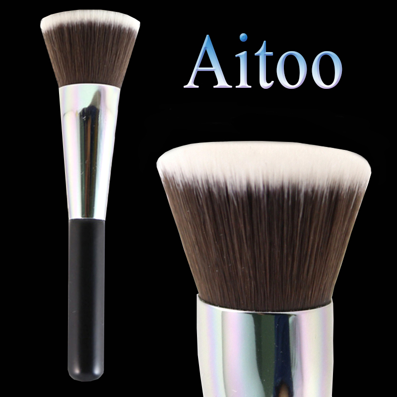 F80 Flat Top Kabuki Makeup Brushes Foundation Brush Black Cosmetic Tools