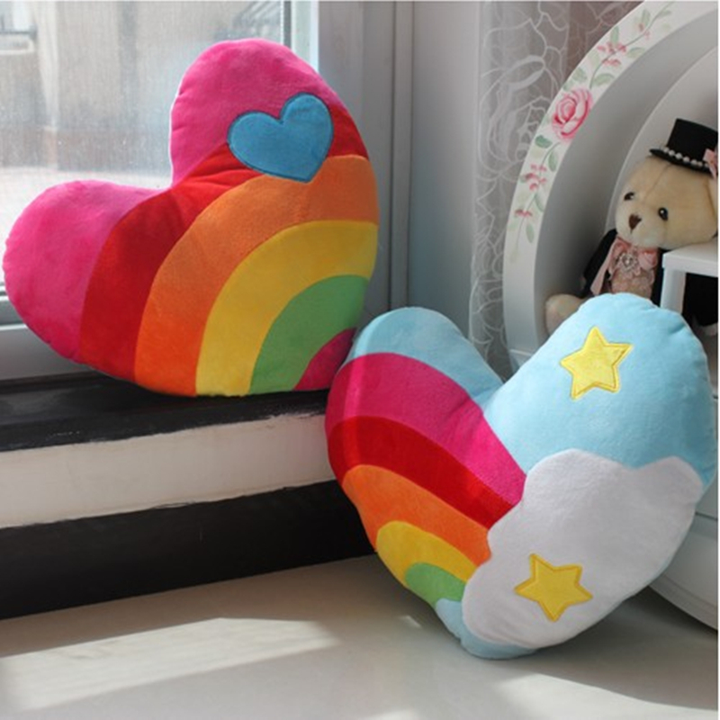 pusheen rainbow pillow