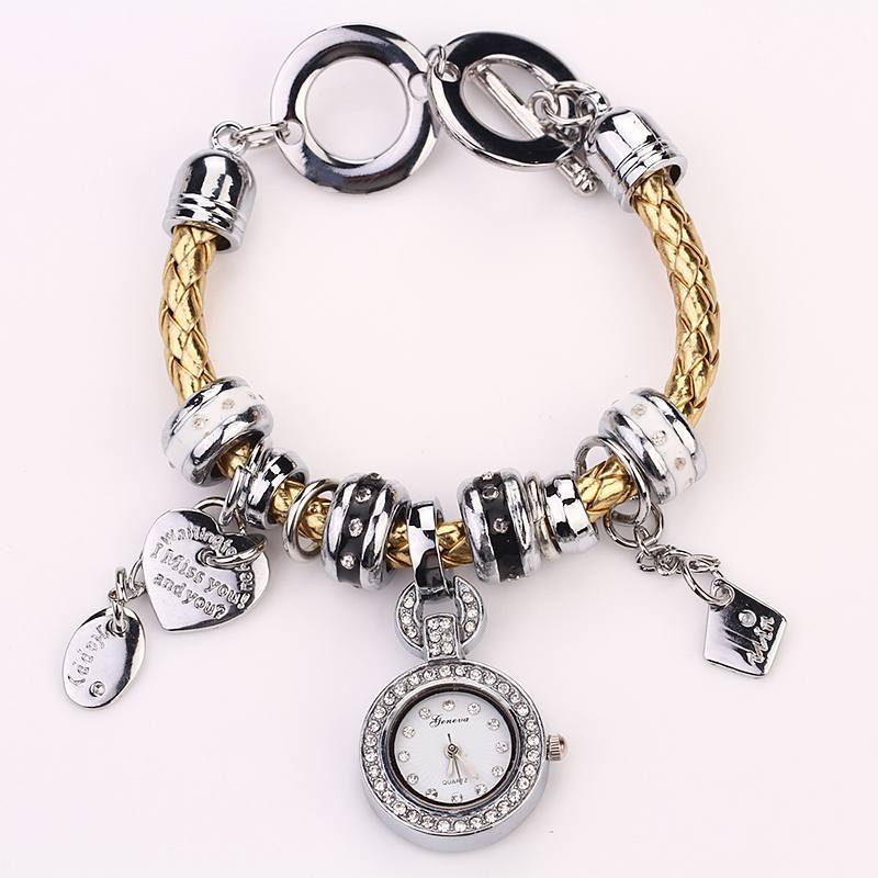 Fashion Hot Sale Luxury Stainless Steel Bracelet Watch Wristwatch Watch Women Electronics Relogio Feminino Quartz Watch