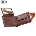 Coin Bag zipper wallet with pocket photo window men wallets Quality Guarantee Leather purse multifunction wholesale