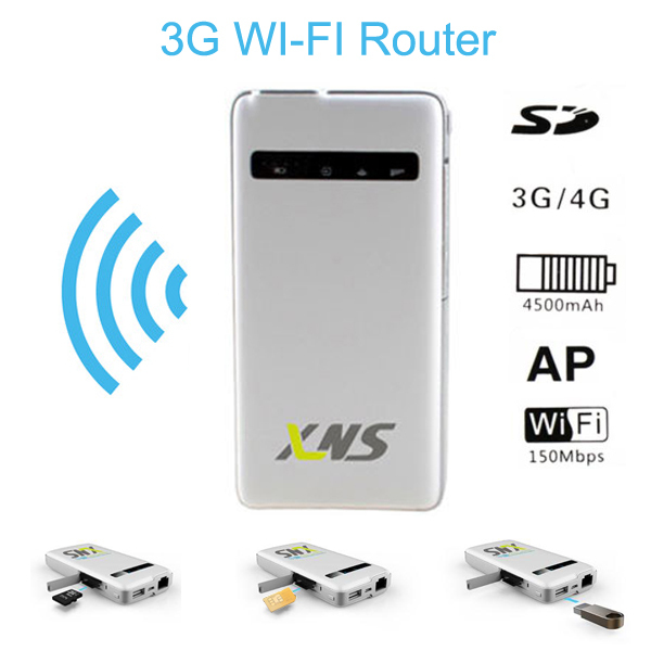 Desbloqueio de cartão Sim 3 G Wifi Hotspot móvel sem fio SD bluid 4500 mAh Power Bank para