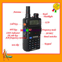 new version BAOFENG UV-5R walkie talkie VHF136-174MHz & UHF400-520MHz UV5R dual band dual display walkie talkie