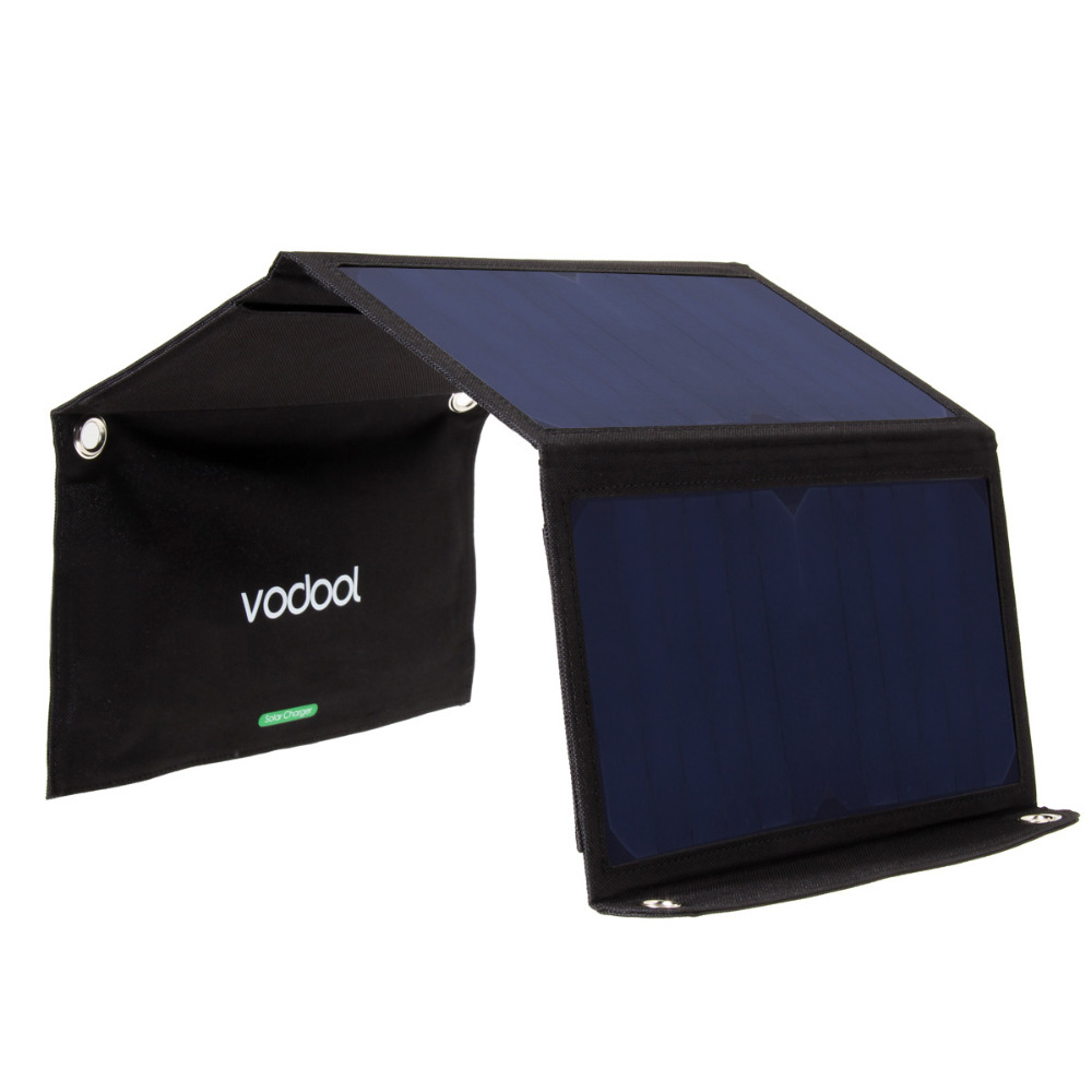 Vodool 20W 2 MIC Ports Solar Charger with SunPower Solar Panel for iphone 6S Plus Samsung Galaxy S7 Edge Vodool 20W 2 MIC Ports Solar Charger with SunPower Solar Panel for iphone 6S Plus Samsung Galaxy S7 Edge