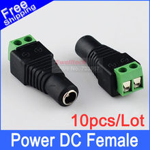 10pcs 2.1×5.5mm female DC Power Jack Adapter Plug Cable Connector for CCTV CAMERA