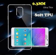 0.3MM Ultra Thin Soft TPU Gel Silicone Clear Crystal Case Cover For Samsung Cellphone Alpha Galaxy S3 S4 S5 Note 2/3/4 A3 A5 A7