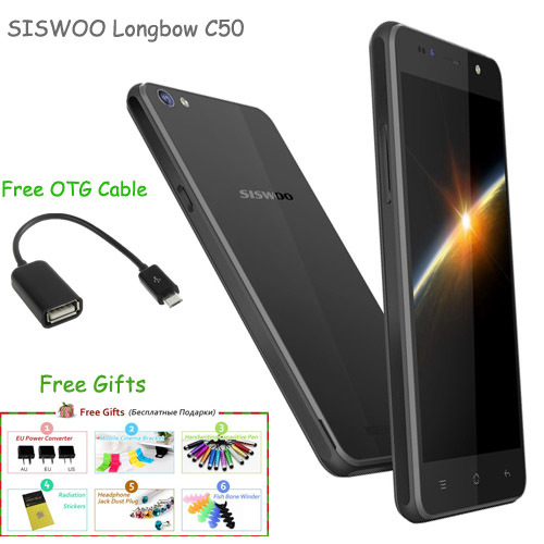 Smartphone siswoo - c55,   5,5  hd ogs android os 5,1 mt6753  1.3  rom 16  ram 2  otg  sim