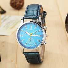 2015 new men costly quartz watches fashion leisure business men s watch leather strap brand sports