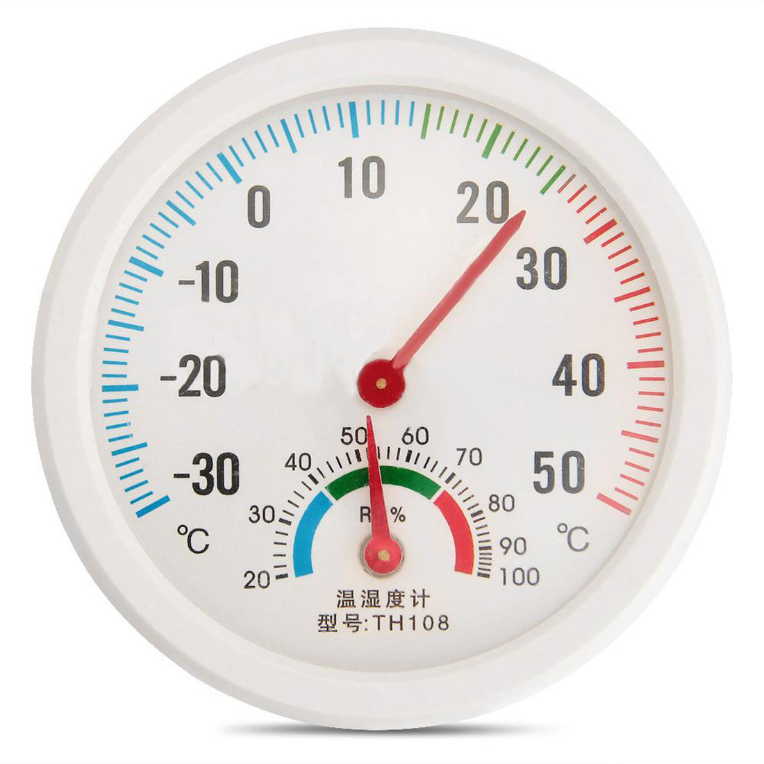 Мини Круглые Часы в форме Крытый Открытый Гигрометр Влажность Термометр Температуры Метр Колеи