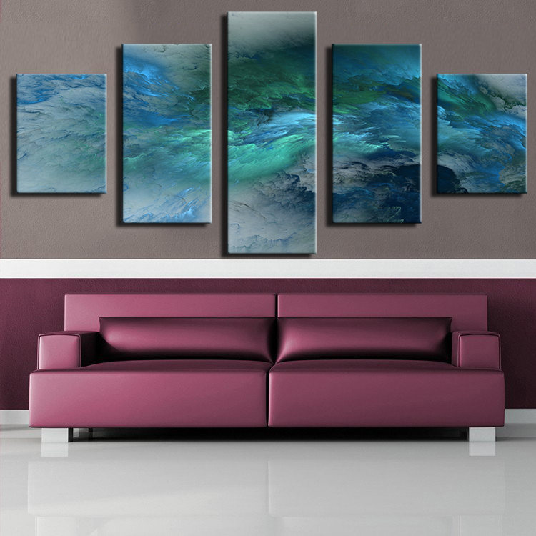 2016 Top Fashion Cuadros Decoracion Fallout No Frame 5 Piece Clouds Modern Home Wall Decor Canvas Print Picture Set of Each Arts