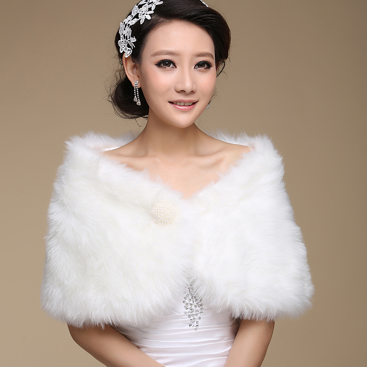 Create Your Etsy Account The faux fur wrap and bolero can be worn on top of your wedding dress if it gets cold. There is no need for you to worry when the weather gets cold suddenly on your wedding day. Just put on the faux fur and maintain the elegant look that you deserve on your wedding day.