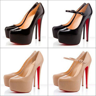 fake louboutins shoes - Fashion Nude Color Heels Women Platform Pumps Red Bottoms Heel ...