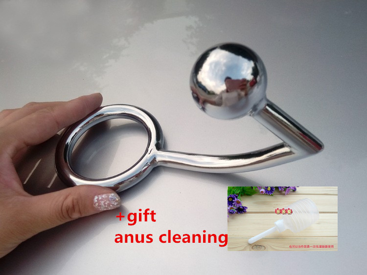 large steel anal hook loose pussy with cum