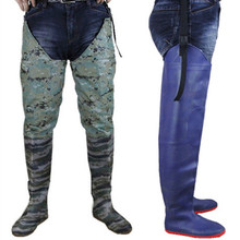 EMS Free Ship Fishing Waders Super-elevation over-the-knee rain boots rainboots water pants water waterproof boots shoes boots