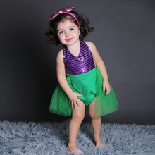 New Born Baby bodysuit Cute Animal Mermaid Onesie Design Infant Green with Purple Girls Jumpsuit Shoes 4pcs Clothing Sets 2015