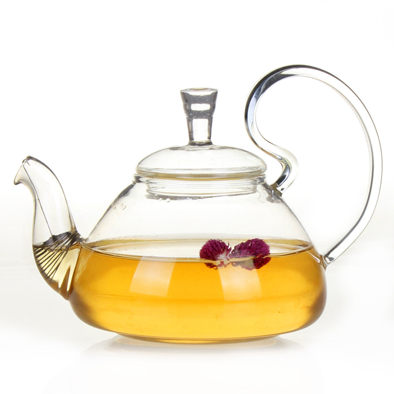 700ml borosilicate glass teapot kung fu flower tea coffee kettle with infuser Wedding Gift Heat Resistant
