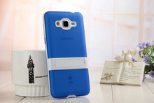 Fashion New PC TPU Colorful Stand Case for Samsung Galaxy Grand Prime G530 G530H Cases with