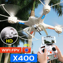 Free delivery New MJX X400 2.4G RC quadcopter drone RC helicopter 6Axis add C4005 HD camera WIFI FPV VS X5SW X5C X600