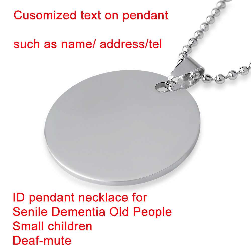 ID pendant necklace