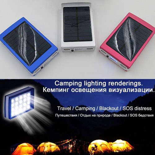 HQ Real 20000mah Cargador Solar Power Bank + LED Flashlight Portable Solar Charger Bateria Externa Drop Shipping HQ Real 20000mah Cargador Solar Power Bank + LED Flashlight Portable Solar Charger Bateria Externa Drop Shipping