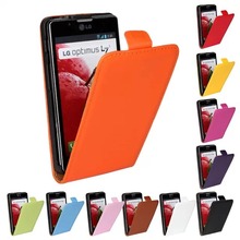 Luxury Genuine Real Leather Case Flip Cover Mobile Phone Accessories Bag Retro Vertical For LG P705 Optimus L7 PS