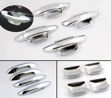 For VW PASSAT B6 3C CC 2006 2007 2008 2009 2010 New Chrome Car Door Handle Cover + Cup Bowl Cover Trim Free Drop Shipping