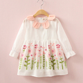 VORO BEVE Girls Dress 2017 Embroidered Kids Dresses For Girls Baby Clothes Toddler Girl Clothing Princess