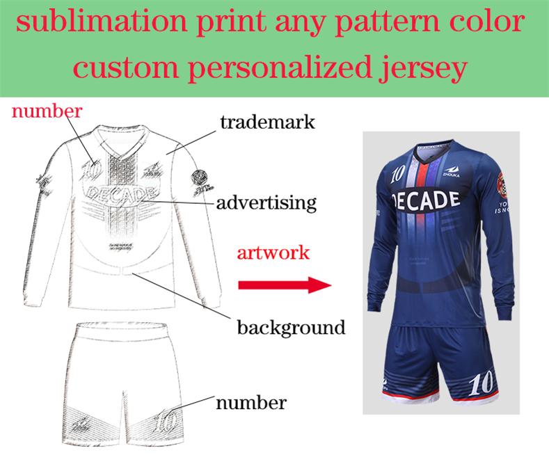 Custom Football Team Jersey Full Sublimation Print Personalized