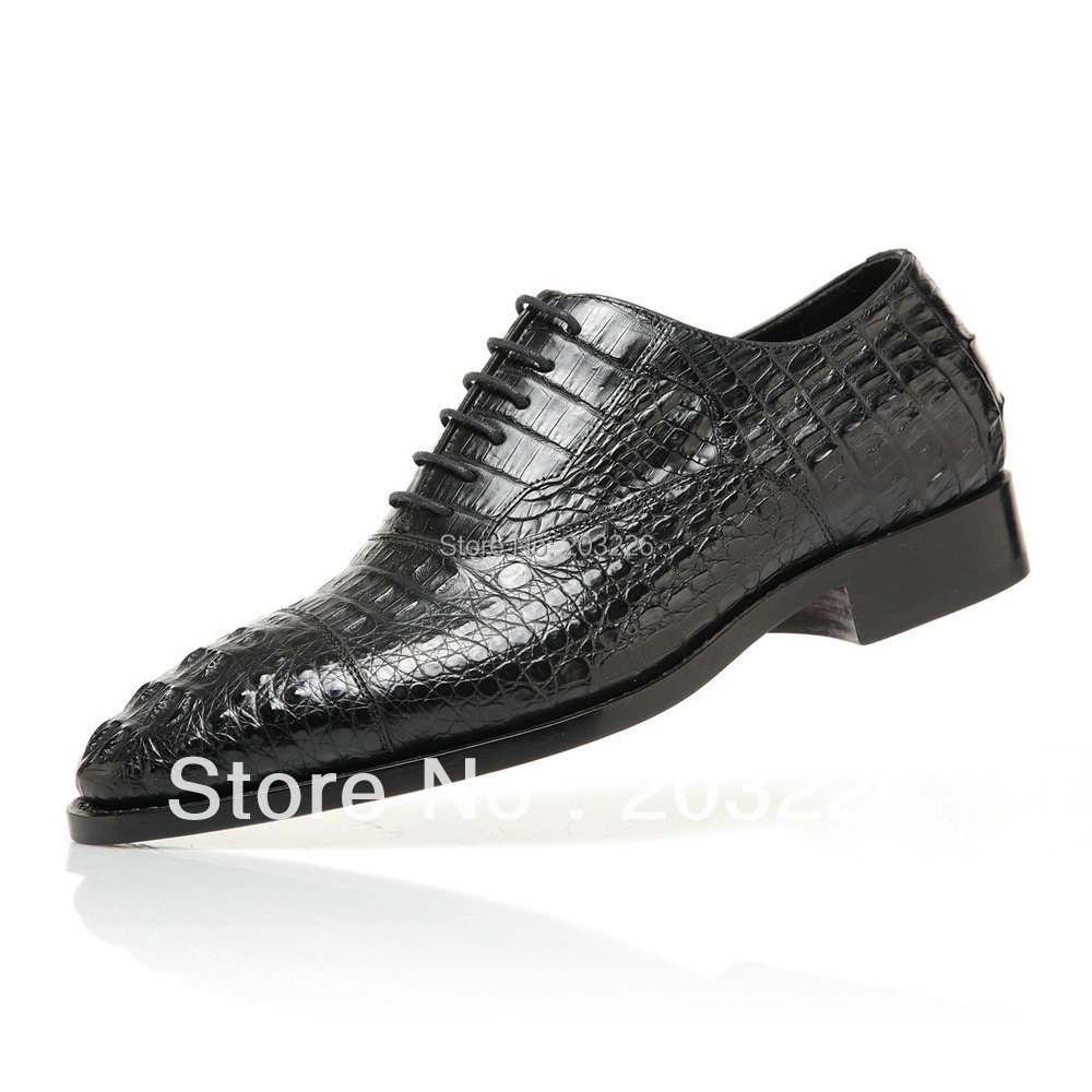 100-Genuine-alligator-leather-shoes-for-men-luxury-men-s-dress-shoes ...