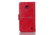 Newest Slim Flip PU Leather Phone Cover Case for Nokia Lumia 630 Wallet Pouch with Card