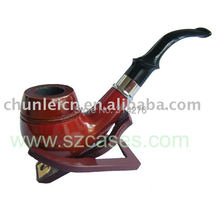 FREE SHIPPING, New Wooden Smoking Tobacco Pipe +Stand
