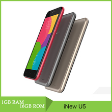Original iNew U5 5.0”Android 5.1 Smart Phone MTK6735 Quad Core 1.0GHz ROM 16GB RAM 1GB OTG FDD LTE 4G Multi Language Cell Phone