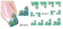 XF1317 Fashion New style Water Transfer Stickers 1 Sheets 3D Design DIY Nail Art Decorations Nail