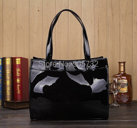 New Famous brand M bag PU leather shoulder bag Hamilton lock Tote purse 2015 fashion