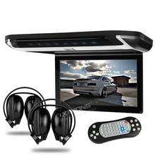 Xtrons 10.1″ HD Digital TFT Car Roof Monitor DVD car roof flip down monitor SD/ USB/thin stylish design with 2pcs IR headphones