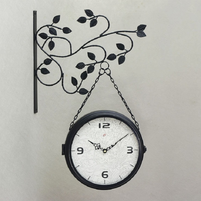 double sided wall clock