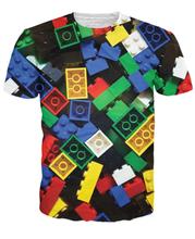 Summer Style Lego Bricks T-Shirt Super Popular Children’s Toy 3D Printed T Shirt Camisetas For Unisex Women Men Plus Size S-XXL