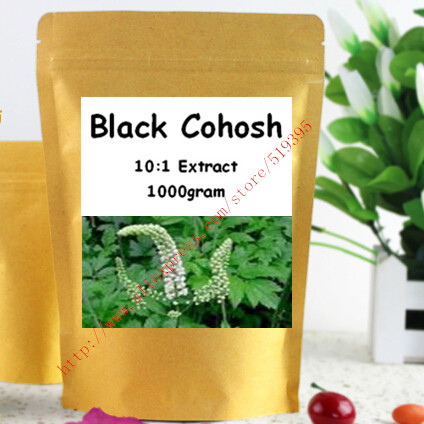 1000g(35.2oz)Nature Black Cohosh 10:1 Extract Powder Womens Natural Hormonal Balance Support Supplement  free shipping