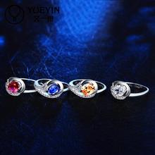 R025Fahsion Designer 925 sterling silver ring fashion ruby vintage Jewelry rings for women fine jewelry aneis