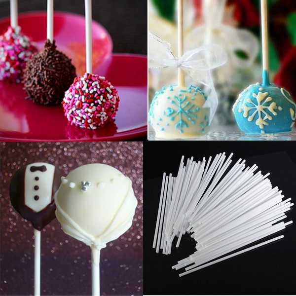 50Pcs Food-grade lollipop Sticks Cake Healthy paper Lolly Lollipop Candy Chocolate DIY Modelling Mould Mold D939