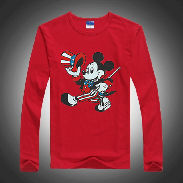 2016 New Spring Autumn Children Tees Fashion Mickey Cartoon Mouse Boys Long Sleeve T shirt Kids