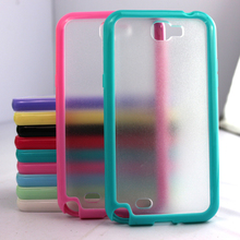 For Samsung Glaxy Note 2 Mobile Phone Accessories Clear Soft TPU Transparent Back Case for Samsung