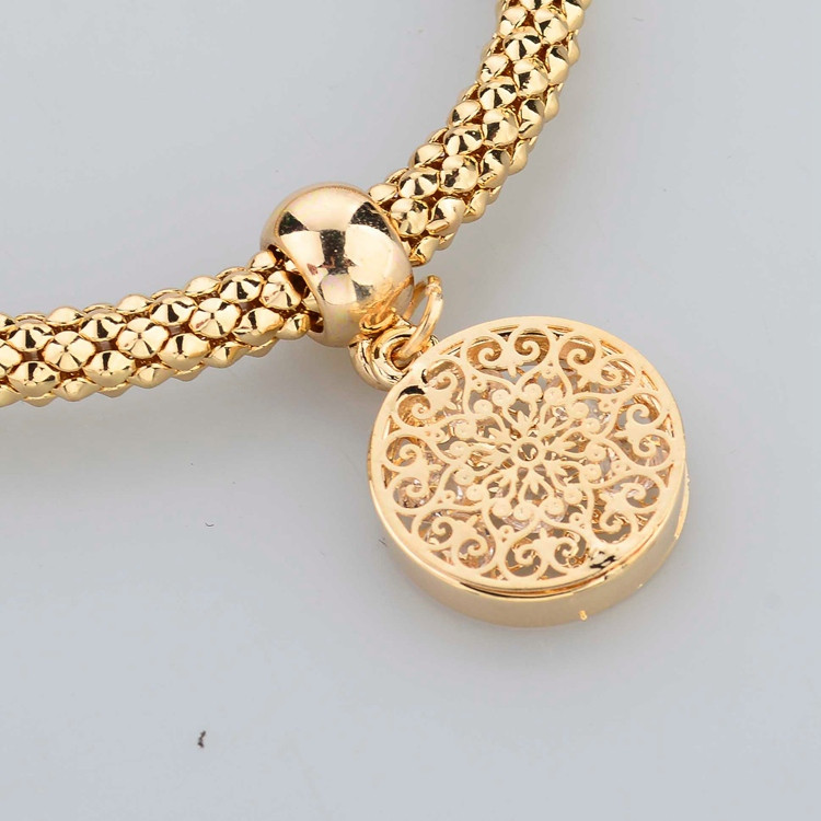 2014 Top Quality 3 PCS Bracelet Bangle Fashion Jewelry Gold Silver Bracelets Round Charm Bracelets For Women SBR140339