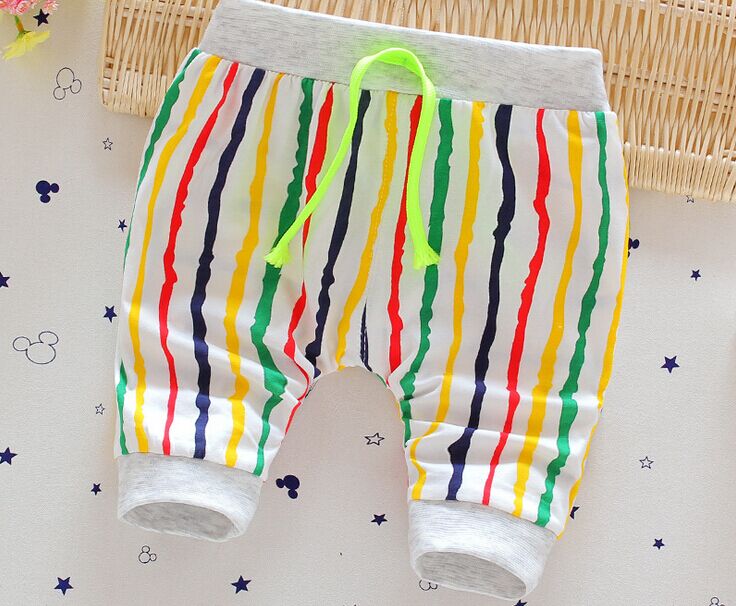 children s summer font b clothing b font trousers calf length pants children Cropped pants harem