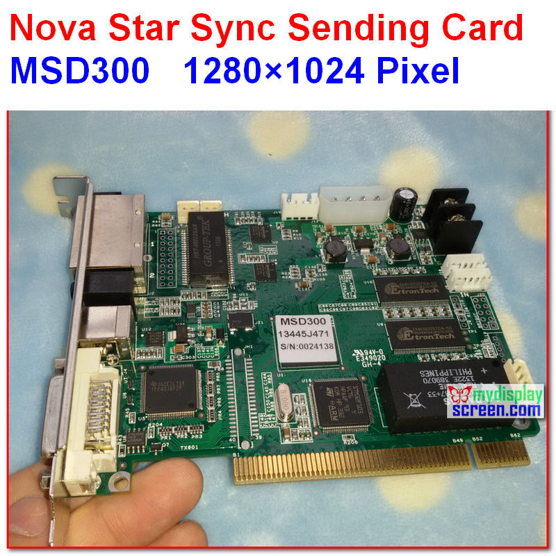 NOVASTAR Sending Card MSD300,high refresh, high gray grade, sync 