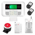 Russian Spanish menu screen keypad LCD display GSM IOS Android APP Wireless Home Burglar Security Alarm