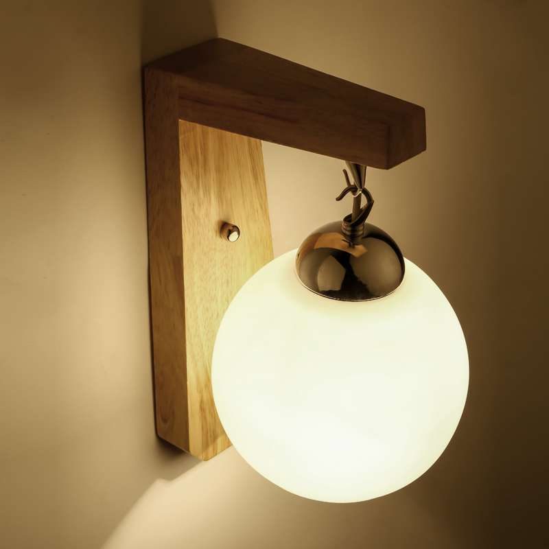 Alta qualità applique da parete in legno negozio promozioni per ... Applique per camera da letto