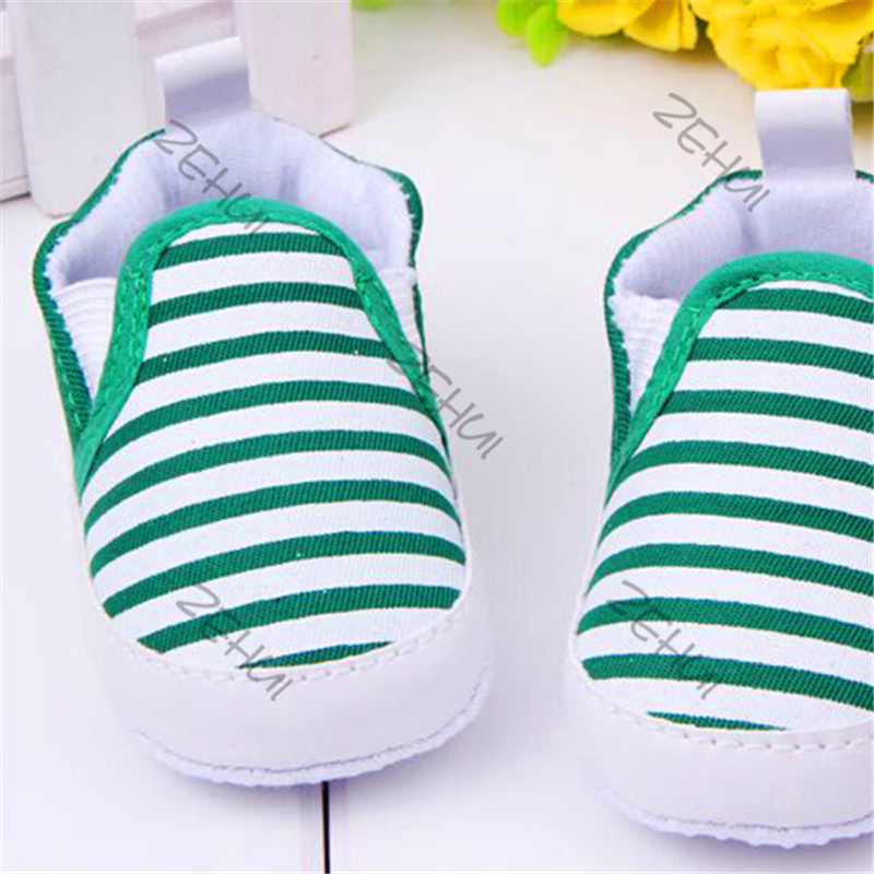 Hot Sale 3 12M Kids Baby Boys font b Girls b font Stripes Anti Slip Sneakers