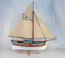 El 1770 sueco yate royal yate barco de vela clásico modelo de barco de madera de lujo estructura interna barco