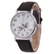 Creative 2015 Best Gift Watches For Women Girls Embossed Band Butterfly Pattern Ladies Quartz Watch Elegant Charm Quartz-watch