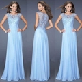 Summer Style Maxi Dress 2016New Sexy Women Lace Chiffon Dress Elegant Party Evening Long Dress Plus
